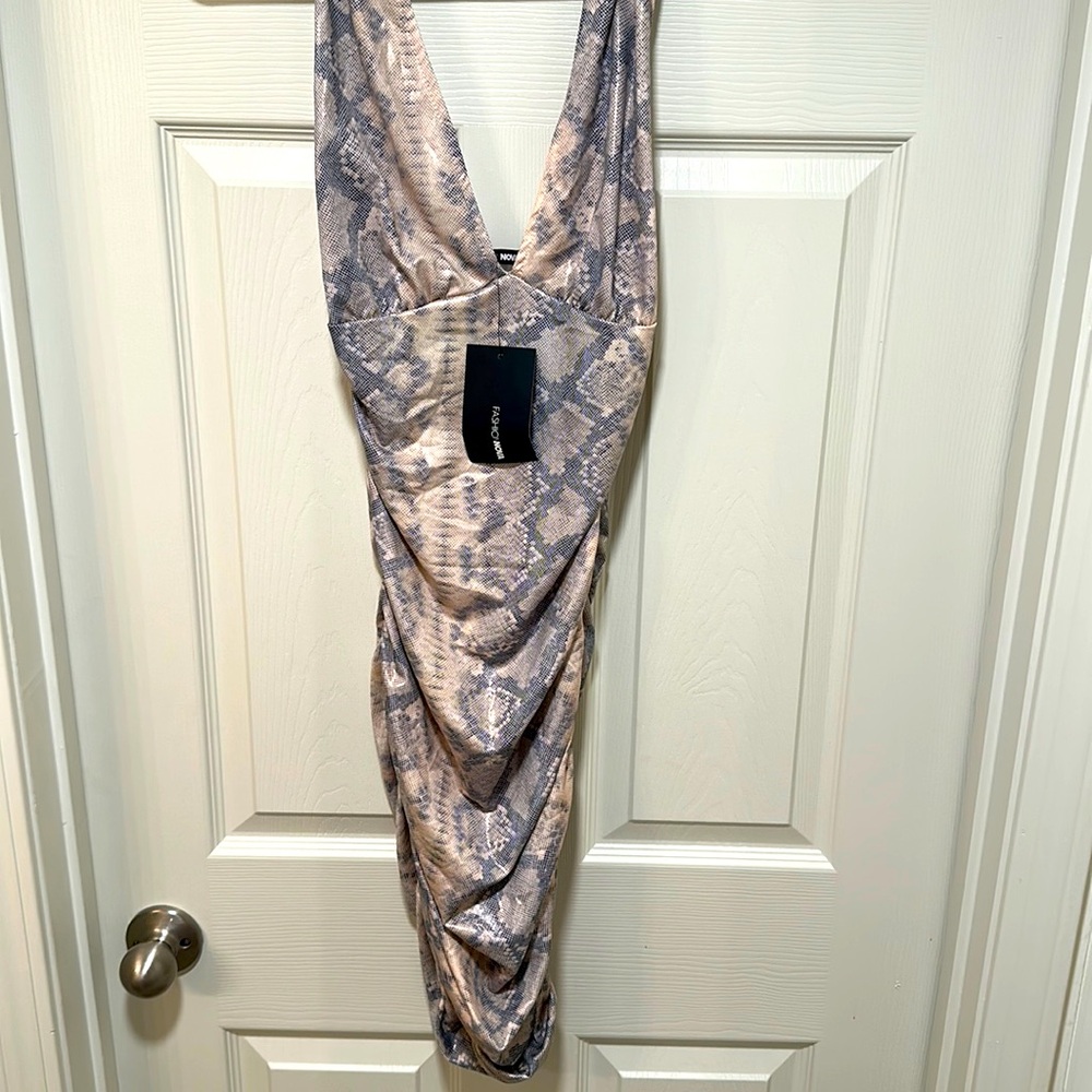 FASHION NOVA Snakeskin Dress